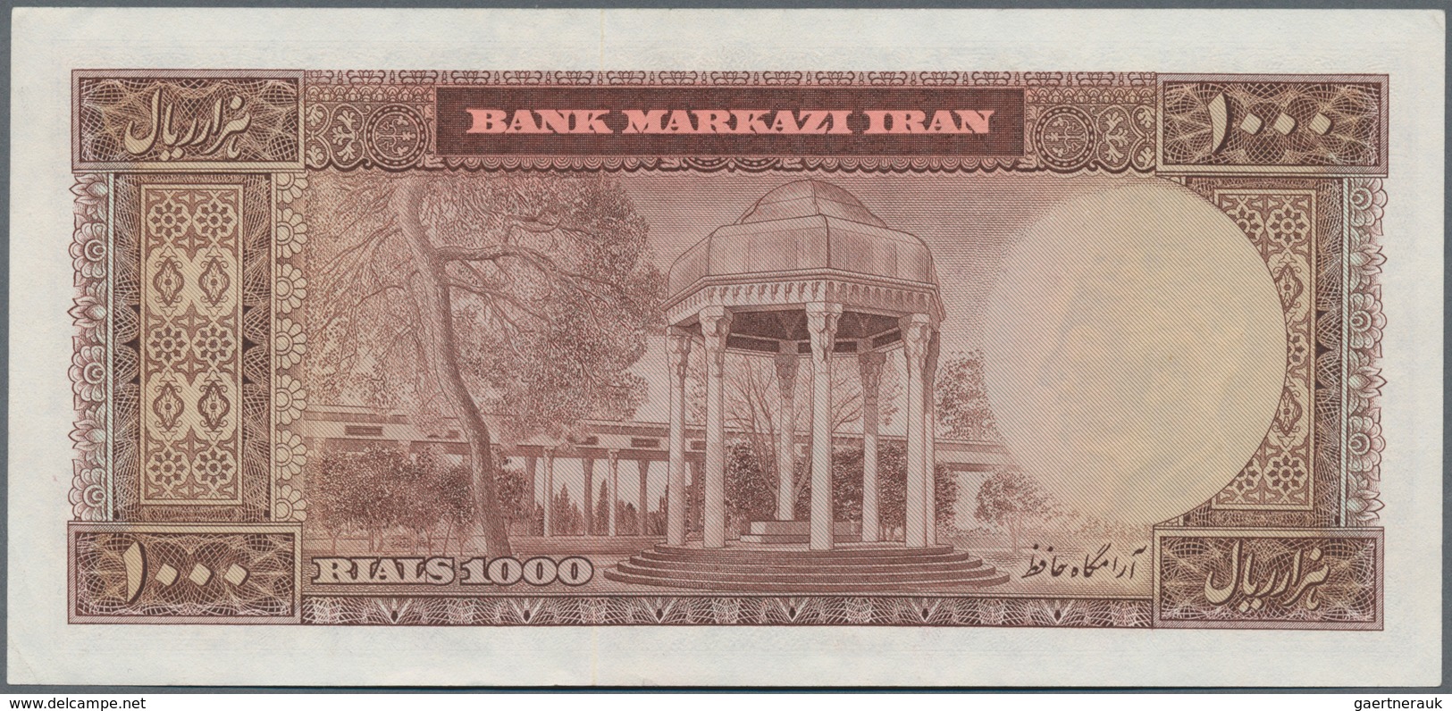 Iran: 1000 Rials ND P. 94 With Light Handling And Light Bends In Paper, Condition: XF. - Iran