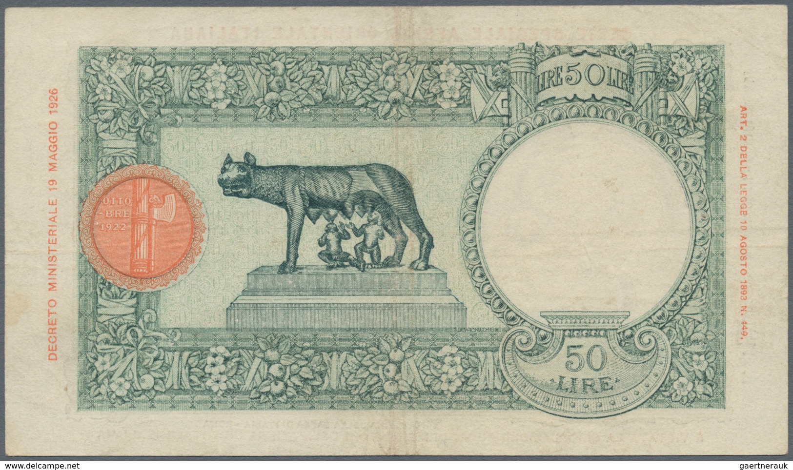 Italian East Africa / Italienisch Ost-Afrika: Set Of 2 Notes 50 Lire 1938 P. 1, The First With Only - Africa Oriental Italiana