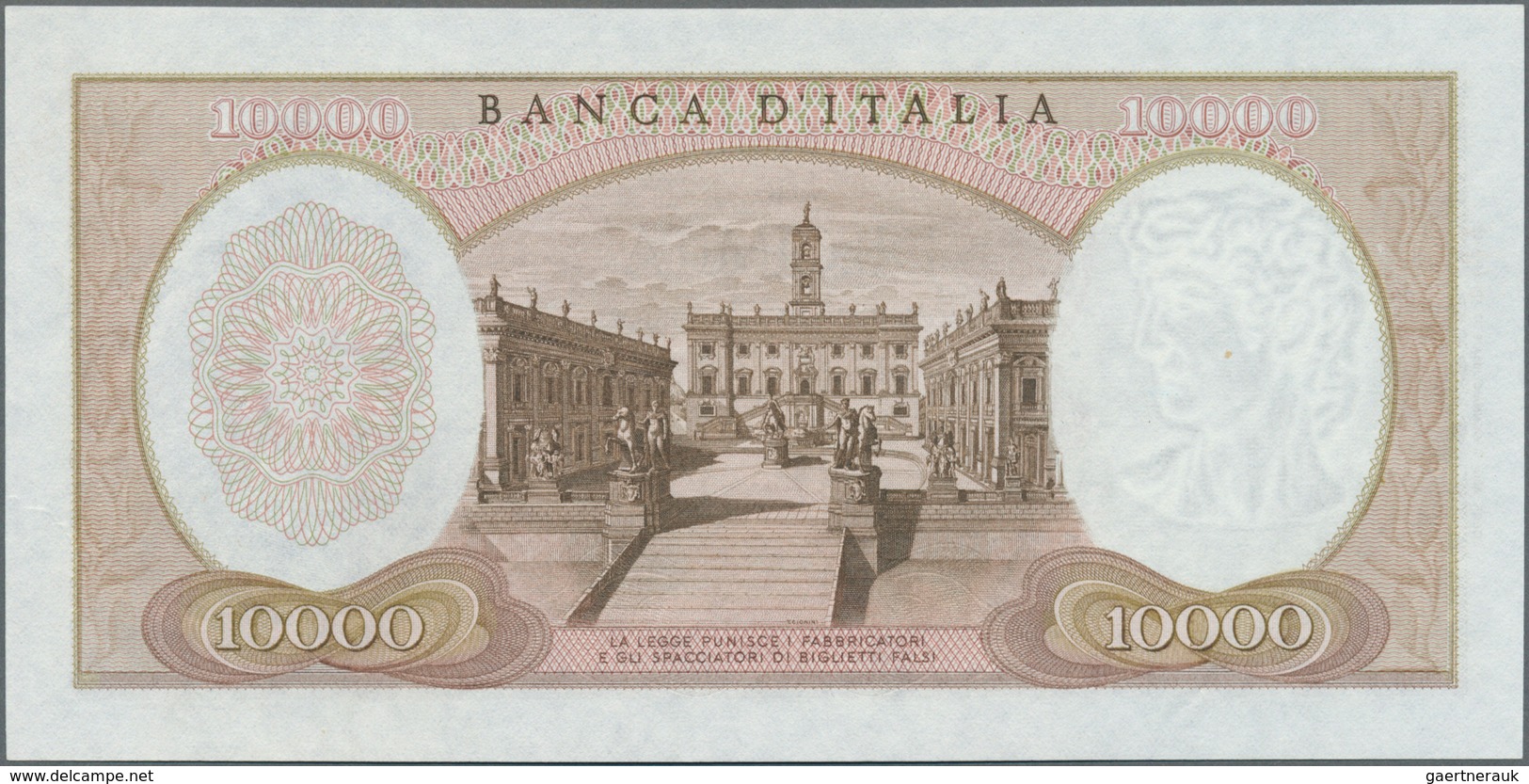 Italy / Italien: 10.000 Lire 1964 P. 96, Crisp Original, Not Washed Or Pressed, No Holes Or Tears, O - Andere & Zonder Classificatie