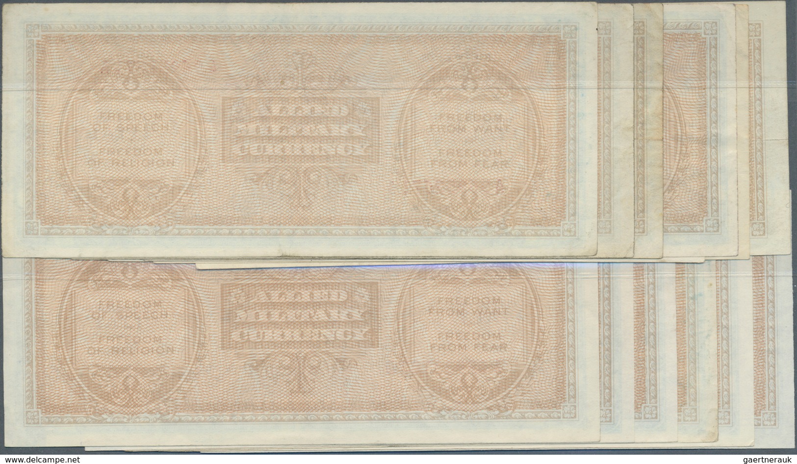 Italy / Italien: Larger Lot Of 13 Notes Allied Military Currency 50 Lire 1943A P. M20, In Conditions - Sonstige & Ohne Zuordnung