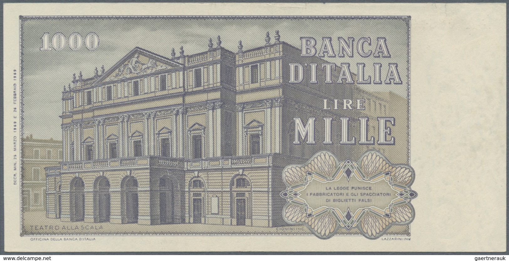 Italy / Italien: set of 27 notes containing 13x 1000 Lire P. 101, 1x 1000 Lire P. 109, 4x 2000 Lire