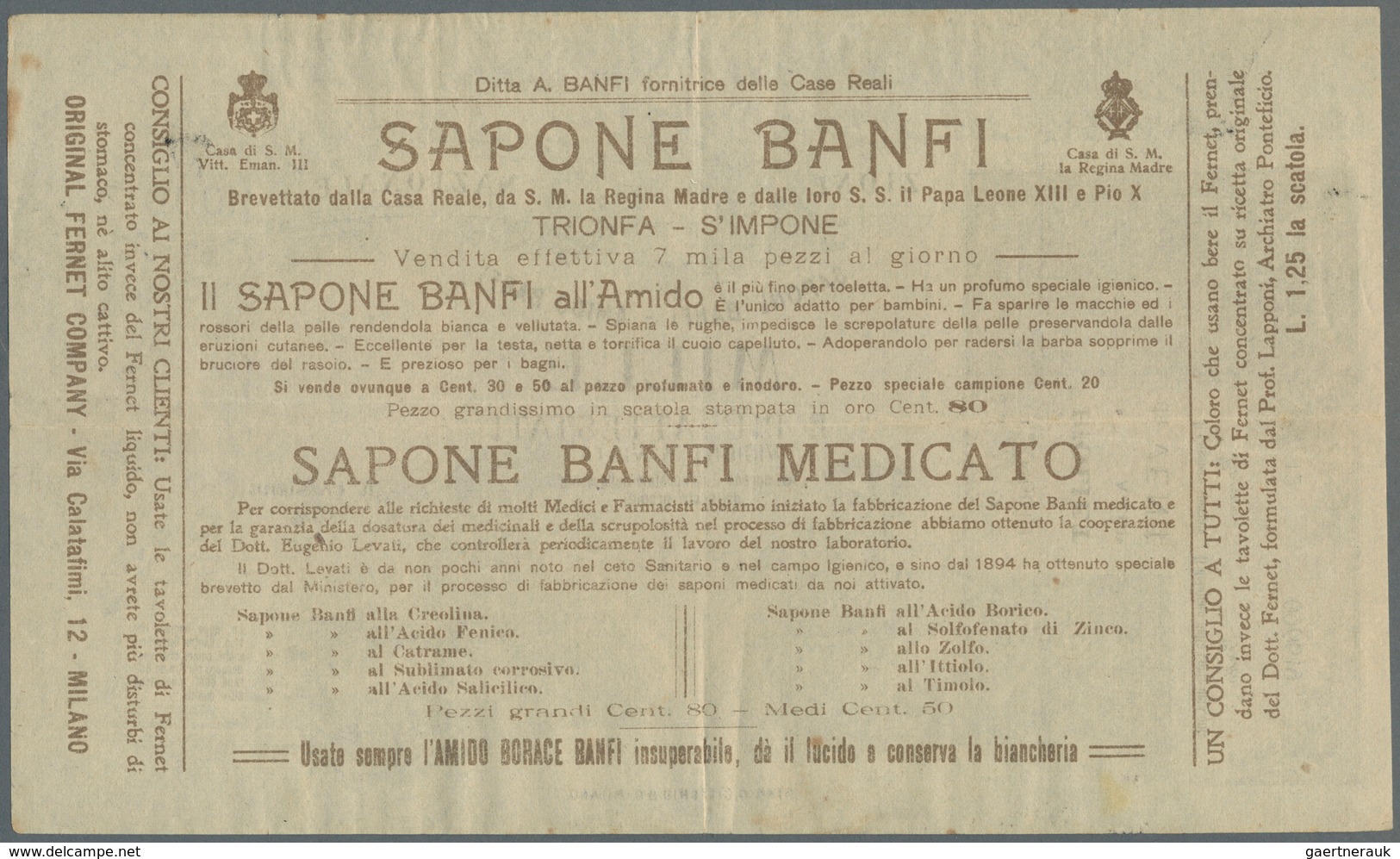 Italy / Italien: Rare Contemporary Advertising Banknote Showing 1000 Lire On Front As Well As A Rare - Sonstige & Ohne Zuordnung