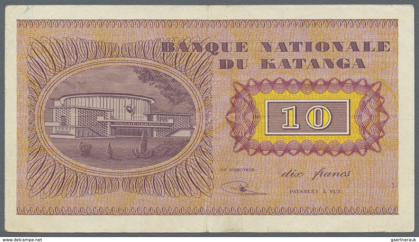 Katanga: Pair With 10 Francs December 15th 1960 And 20 Francs November 21st 1960, P.5, 6a, Both Vert - Andere - Afrika