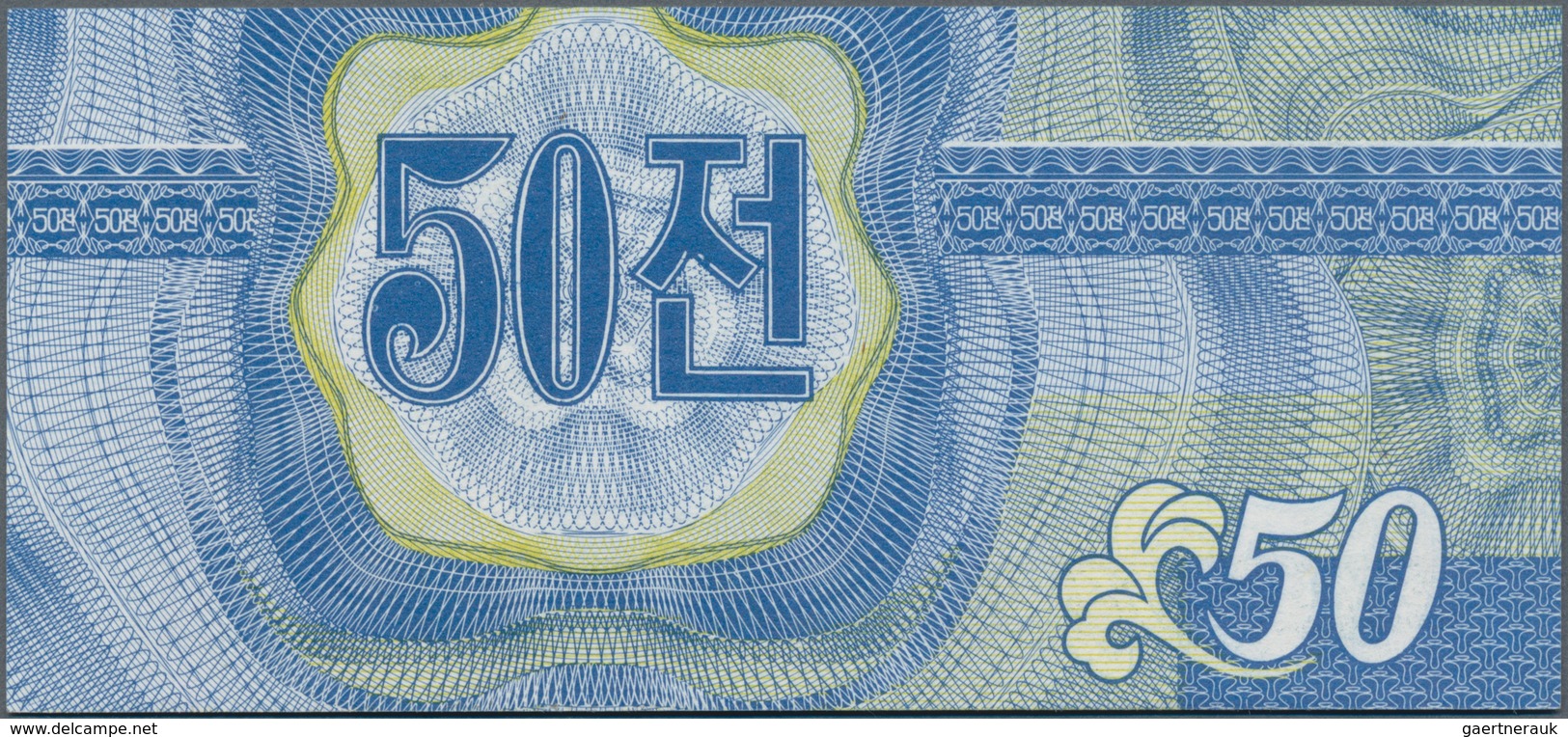 Korea: 50 Chon 1988 Trade Bank Of The Democratic Peoples Republic Of Korea, Issue For Capitalist Vis - Korea, Zuid