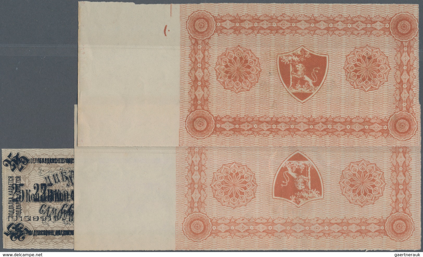 Latvia / Lettland: City Of Libau 3 Pcs Containing 1 Ruble And 25 Kopeks 1915 Of Which One 1 Ruble Is - Letland