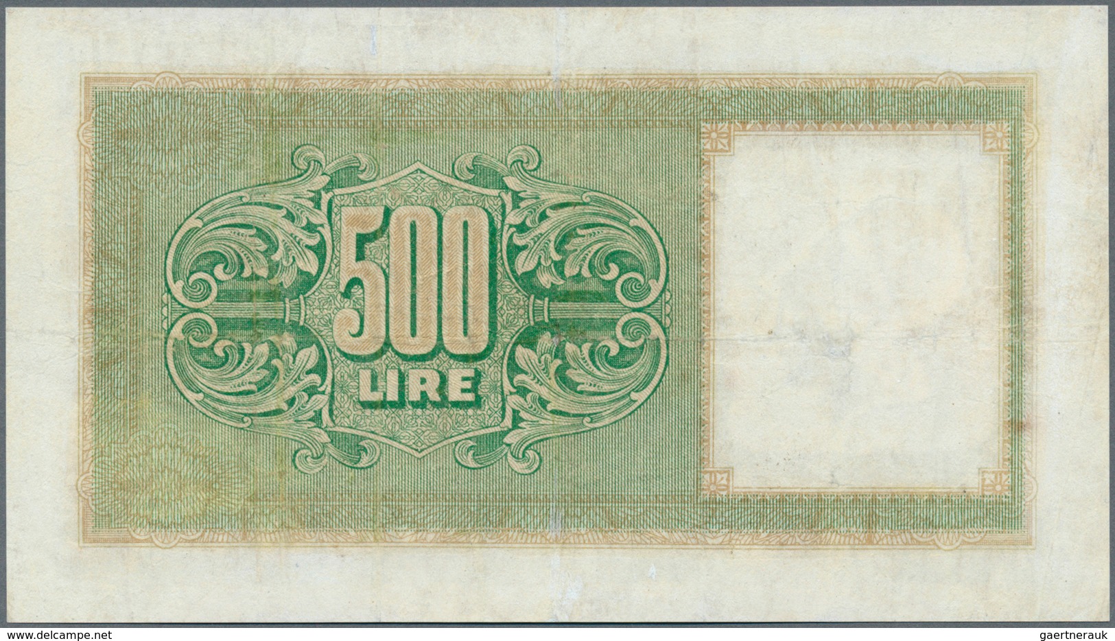 Libya / Libyen: MILITARY AUTHORITY OF TRIPOLITANIA 500 Lire ND(1943) P. M7, Key Note Of This Series, - Libyen