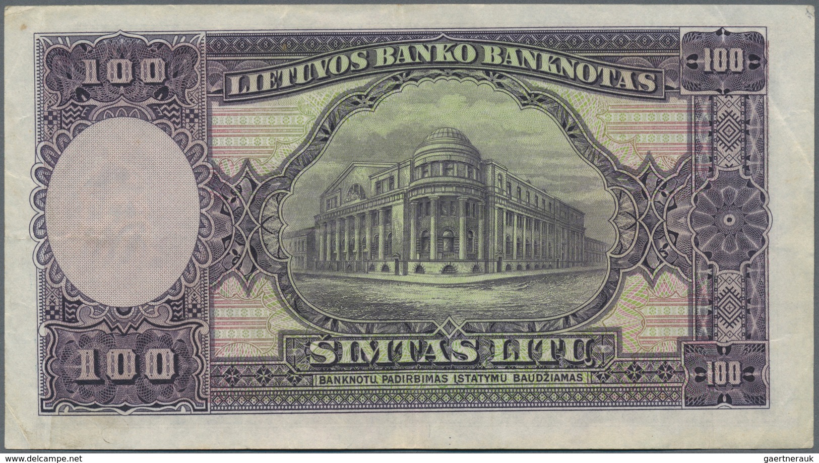 Lithuania / Litauen: Set Of 2 Notes Containing 50 & 100 Litu 1928 P. 24, 25, Both In Similar Conditi - Litouwen