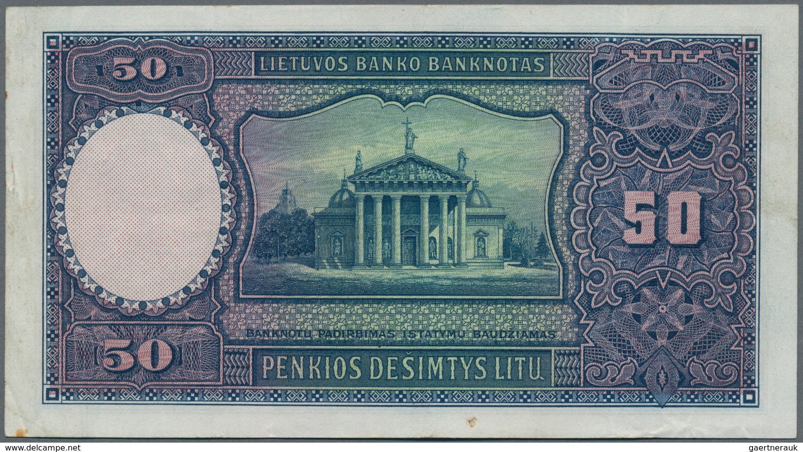Lithuania / Litauen: Set Of 2 Notes Containing 50 & 100 Litu 1928 P. 24, 25, Both In Similar Conditi - Lituania