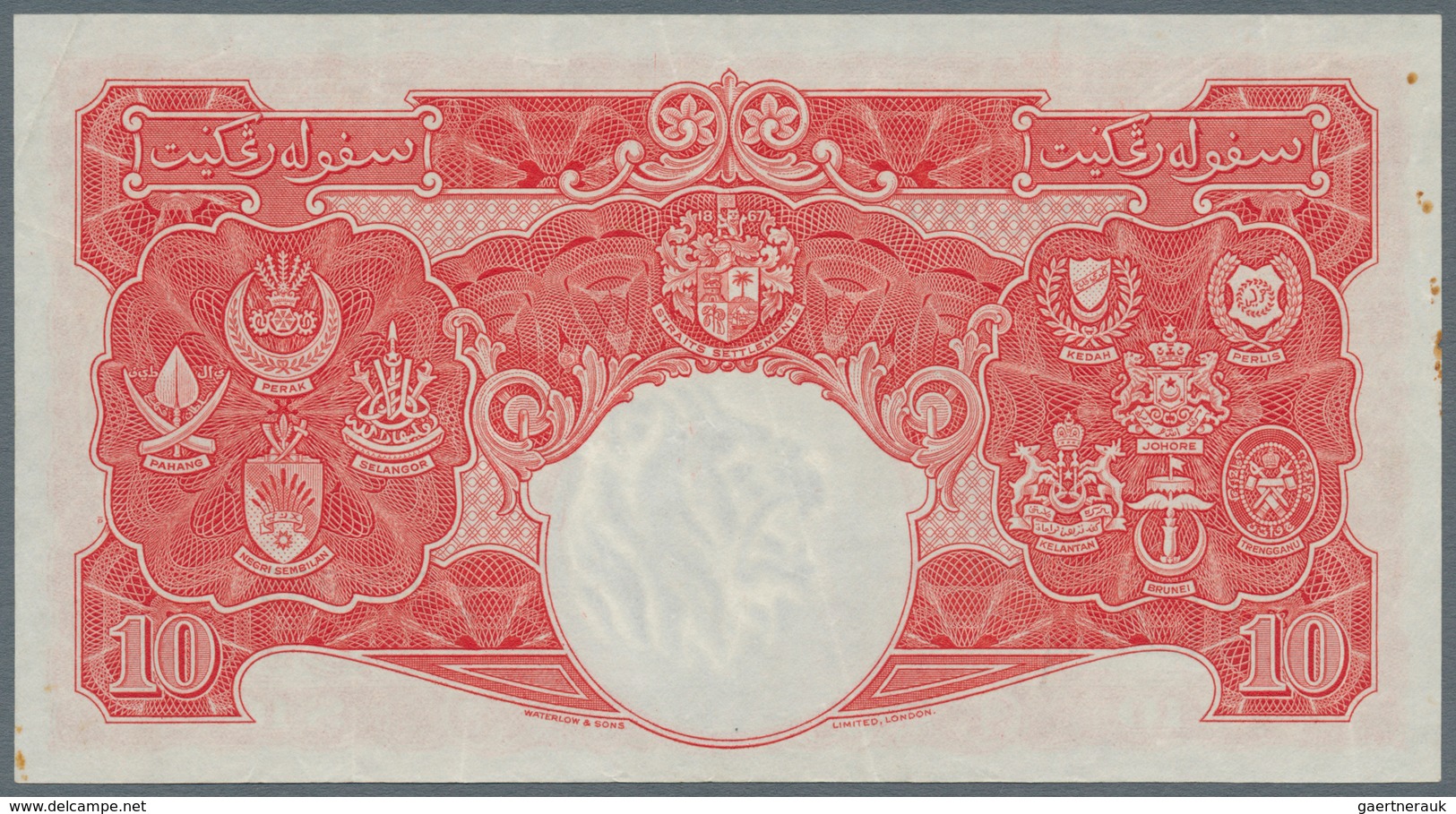 Malaya: 10 Dollars 1941, P.13, Some Rusty Spots And A Few Soft Folds. Condition: VF - Malaysie