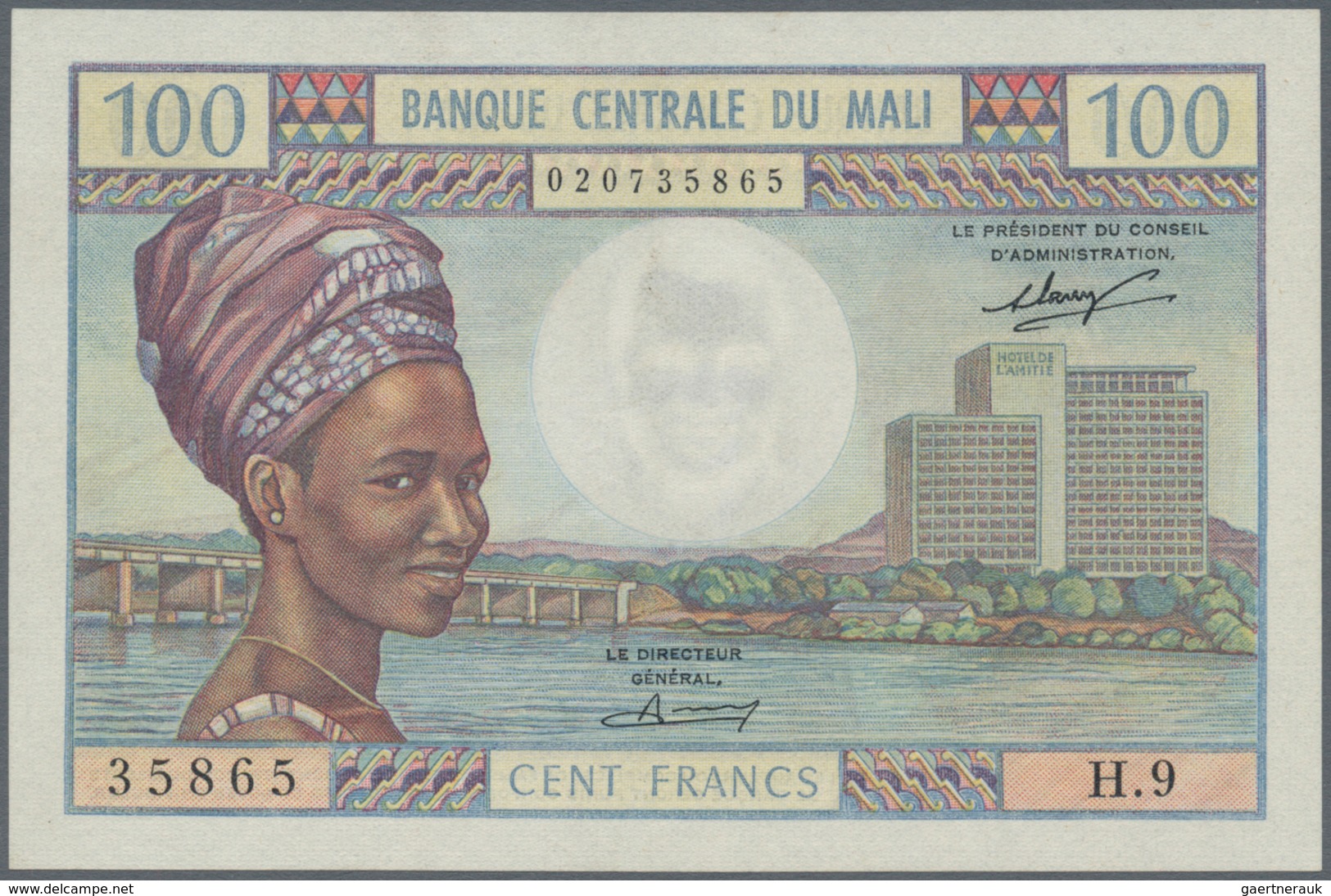 Mali: 100 Francs ND(1960) P. 11, Unfolded But Light Waves At Upper Border Center, Probably Pressed ( - Mali