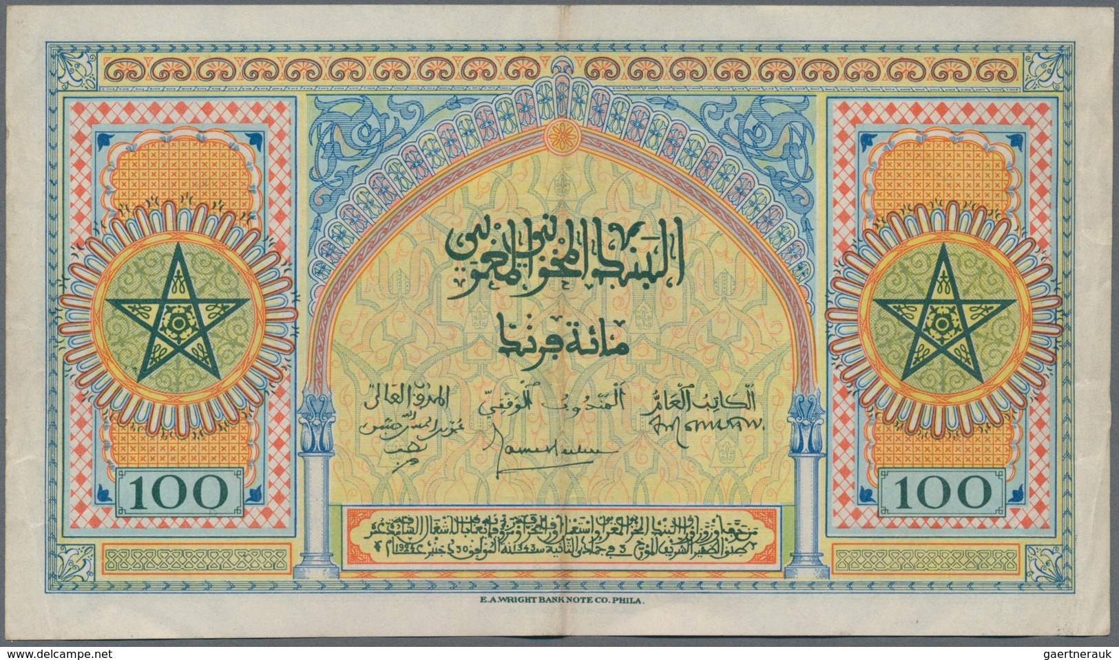 Morocco / Marokko: Set Of 2 Notes Containing 50 & 100 Francs 1943/44 P. 26, 27, Both In Similar Cond - Marruecos