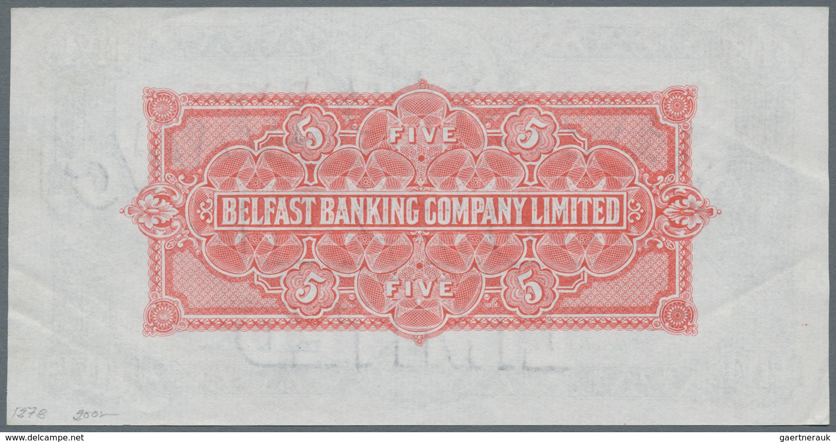 Northern Ireland / Nordirland: Pair Of 5 Pounds 1942 And 10 Pounds 1963 Belfast Banking Company Limi - Andere & Zonder Classificatie