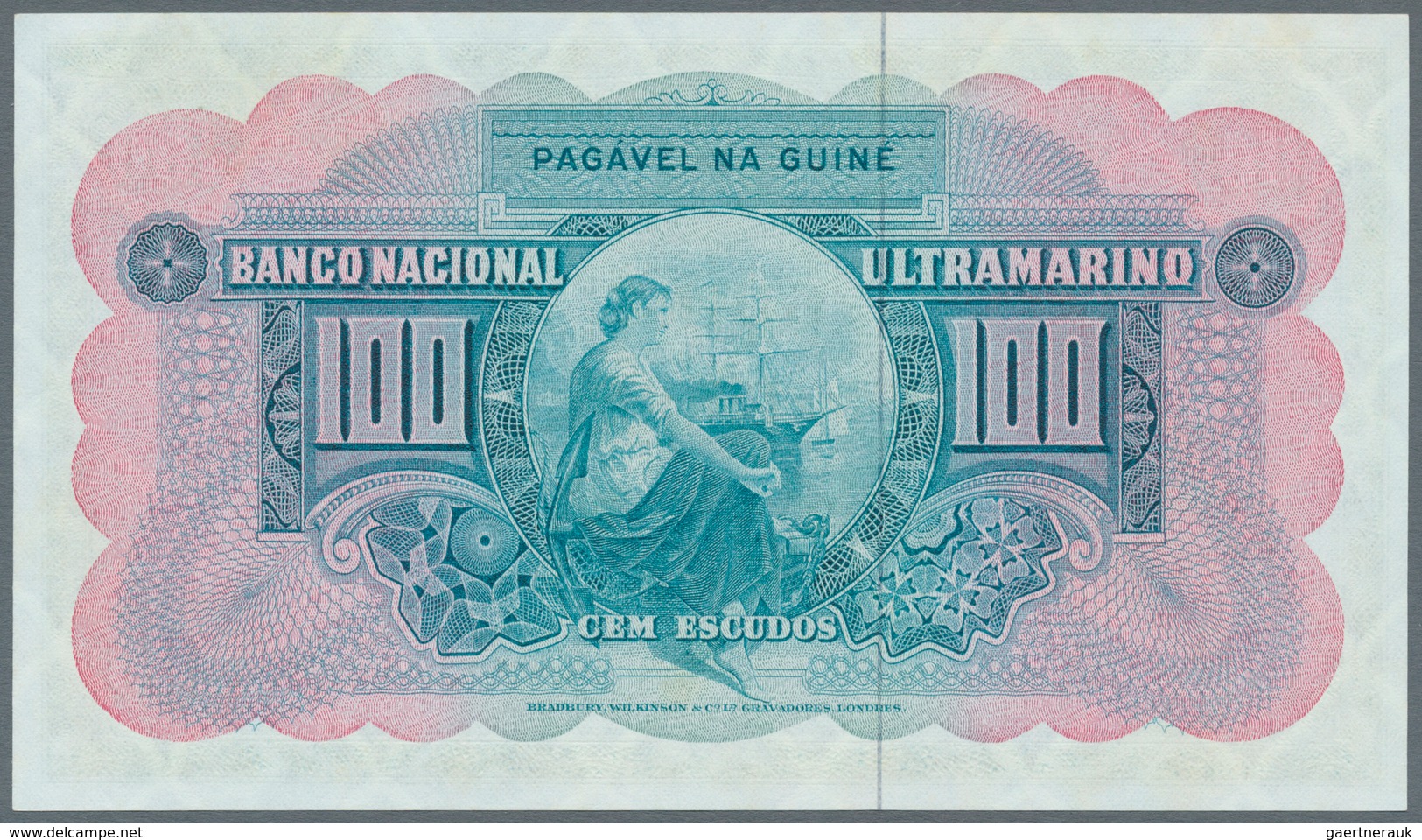 Portuguese Guinea  / Portugiesisch Guinea: 100 Escudos 1964, P.41, Excellent Condition With Only One - Guinee