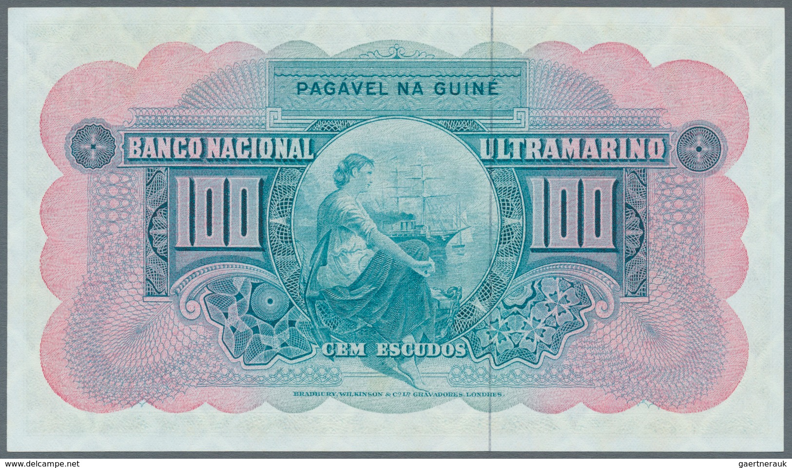 Portuguese Guinea  / Portugiesisch Guinea: 100 Escudos 1964, P.41, Excellent Condition With Only One - Guinée
