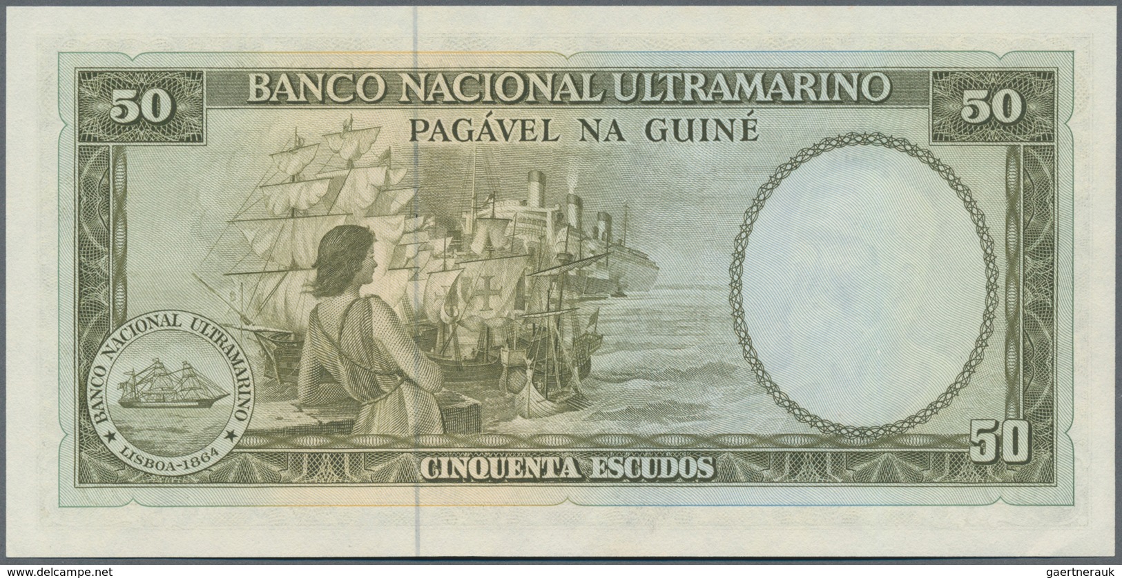 Portuguese Guinea  / Portugiesisch Guinea: Set Of 2 Notes Containing 50 & 100 Escudos 1971 P. 44, 55 - Guinea