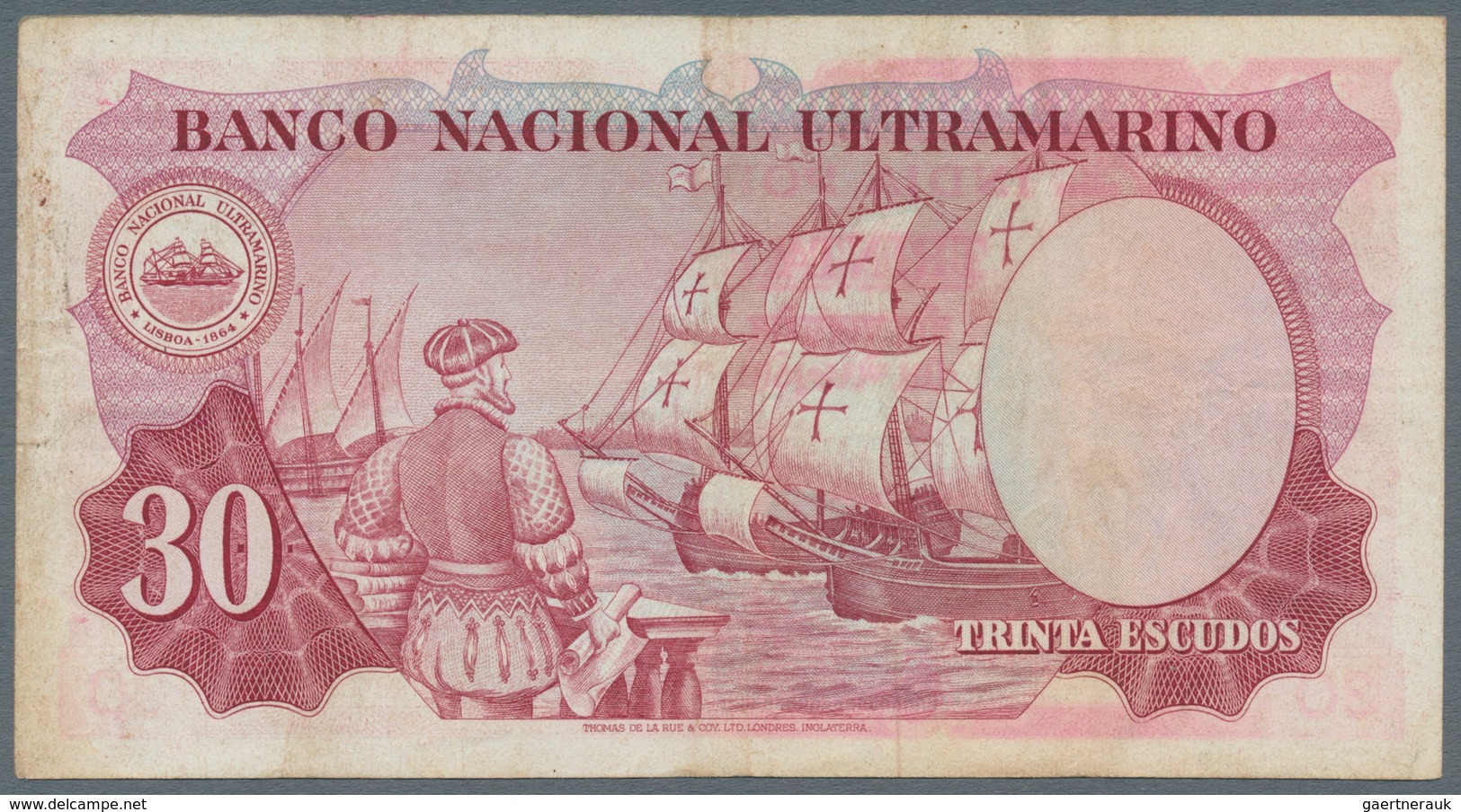 Portuguese India / Portugiesisch Indien: 30 Escudos 1959, P.41, Very Nice Note With Some Folds And L - Indien