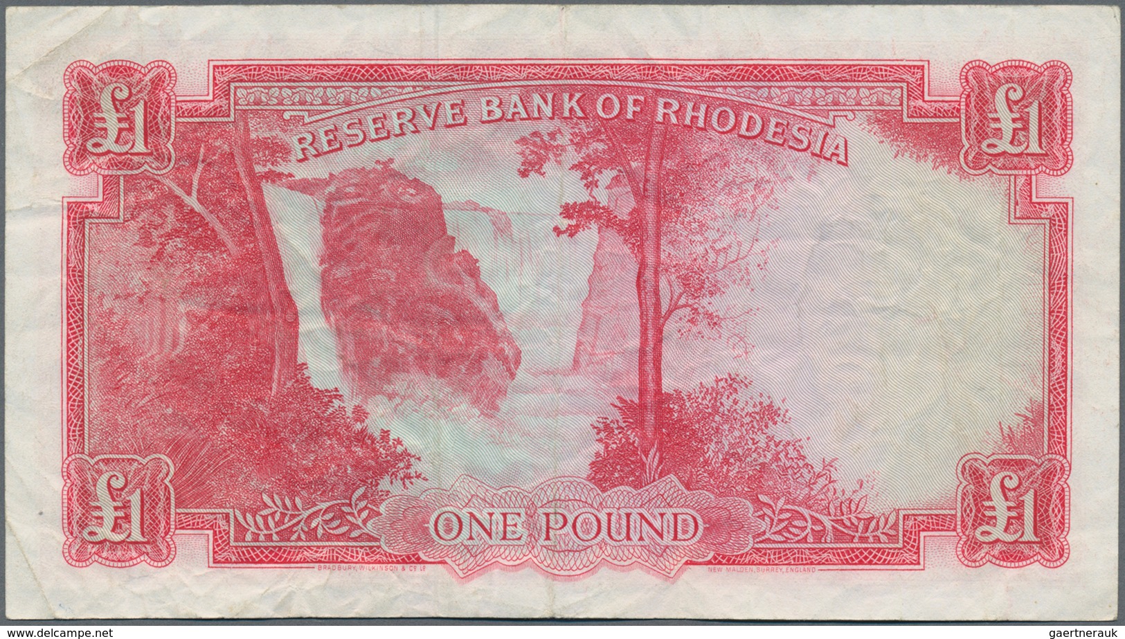 Rhodesia / Rhodesien: Set Of 2 Notes 1 Pound 1964 P. 25, One In Condition F-, The Other One With Str - Rhodesien