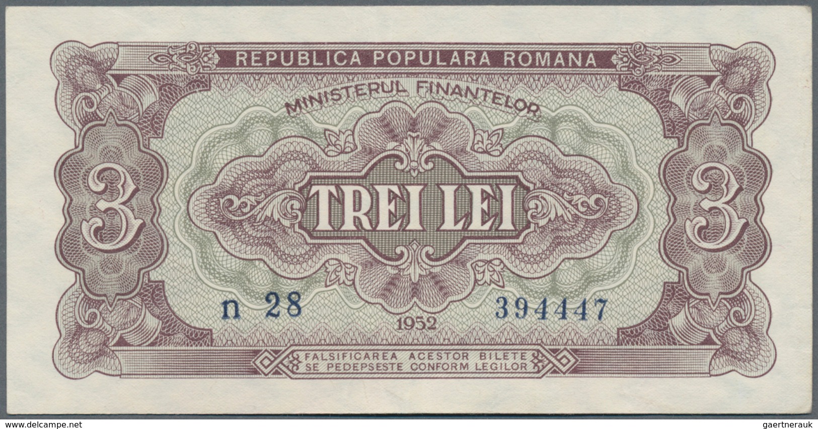 Romania / Rumänien: Very Nice Lot With 16 Banknotes With 1 - 5 Lei 1952, 20 Lei 1950, 1000 Lei 1948, - Rumänien