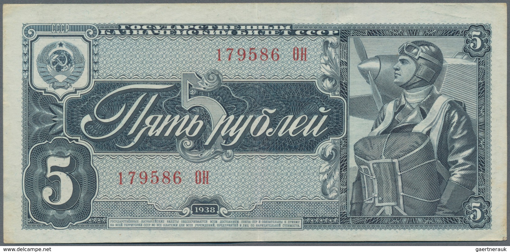 Russia / Russland: Lot with 10 Banknotes comprising 1 Gold Ruble 1928 in F+, 2 x 1, 2 x 3 and 2 x 5