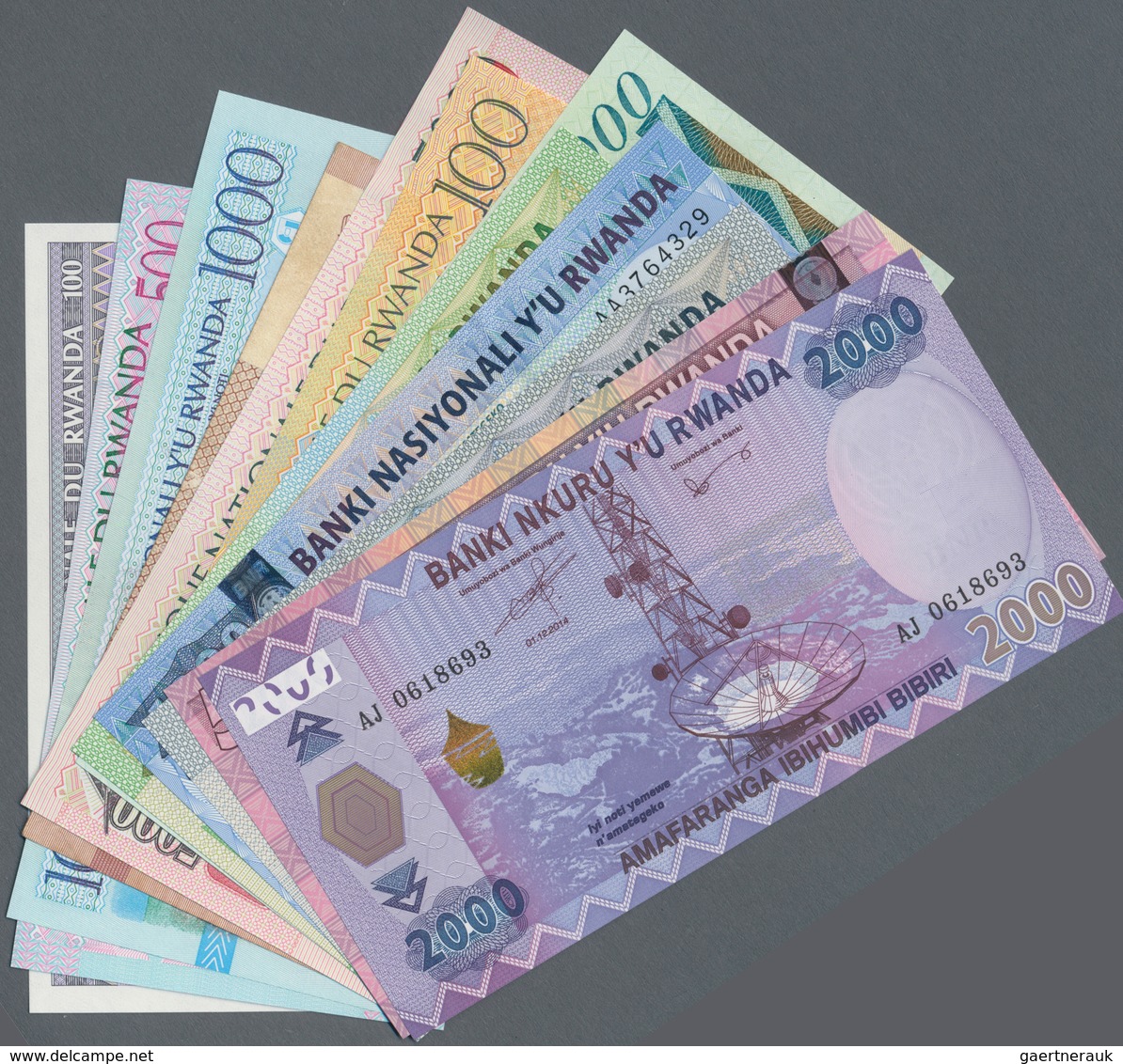 Rwanda / Ruanda: Set Of 20 Banknotes From Different Series Including The Following Pick Numbers: P. - Ruanda