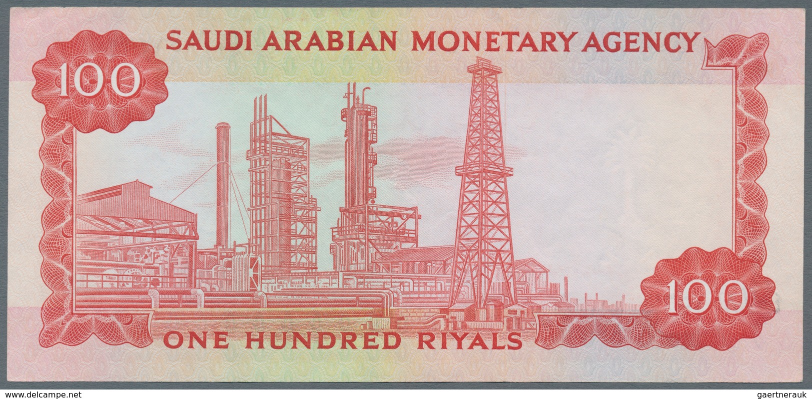 Saudi Arabia  / Saudi Arabien: 100 Riyals ND(1966), P.15b, Excellent Condition With A Soft Vertical - Saudi-Arabien