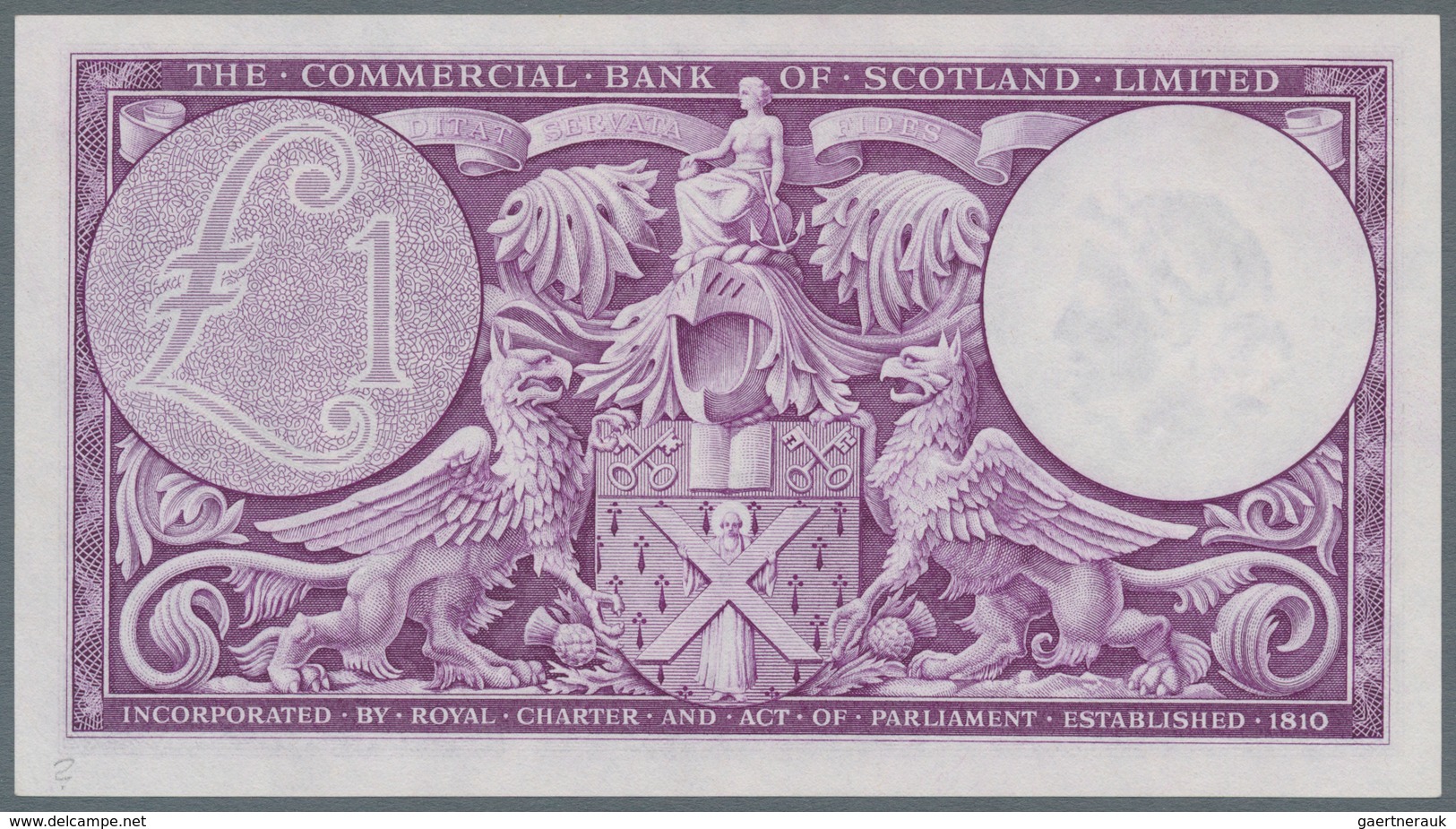 Scotland / Schottland: The National Bank Of Scotland 1 Pound 1956 And The Commercial Bank Of Scotlan - Sonstige & Ohne Zuordnung