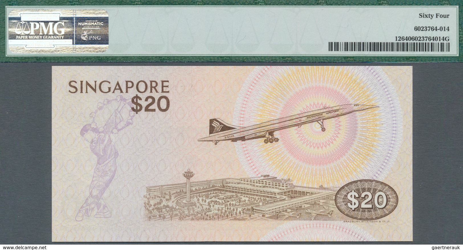 Singapore / Singapur: 20 Dollars ND(1979) P. 12 In Condition: PMG Graded 64 Choice UNC. - Singapur