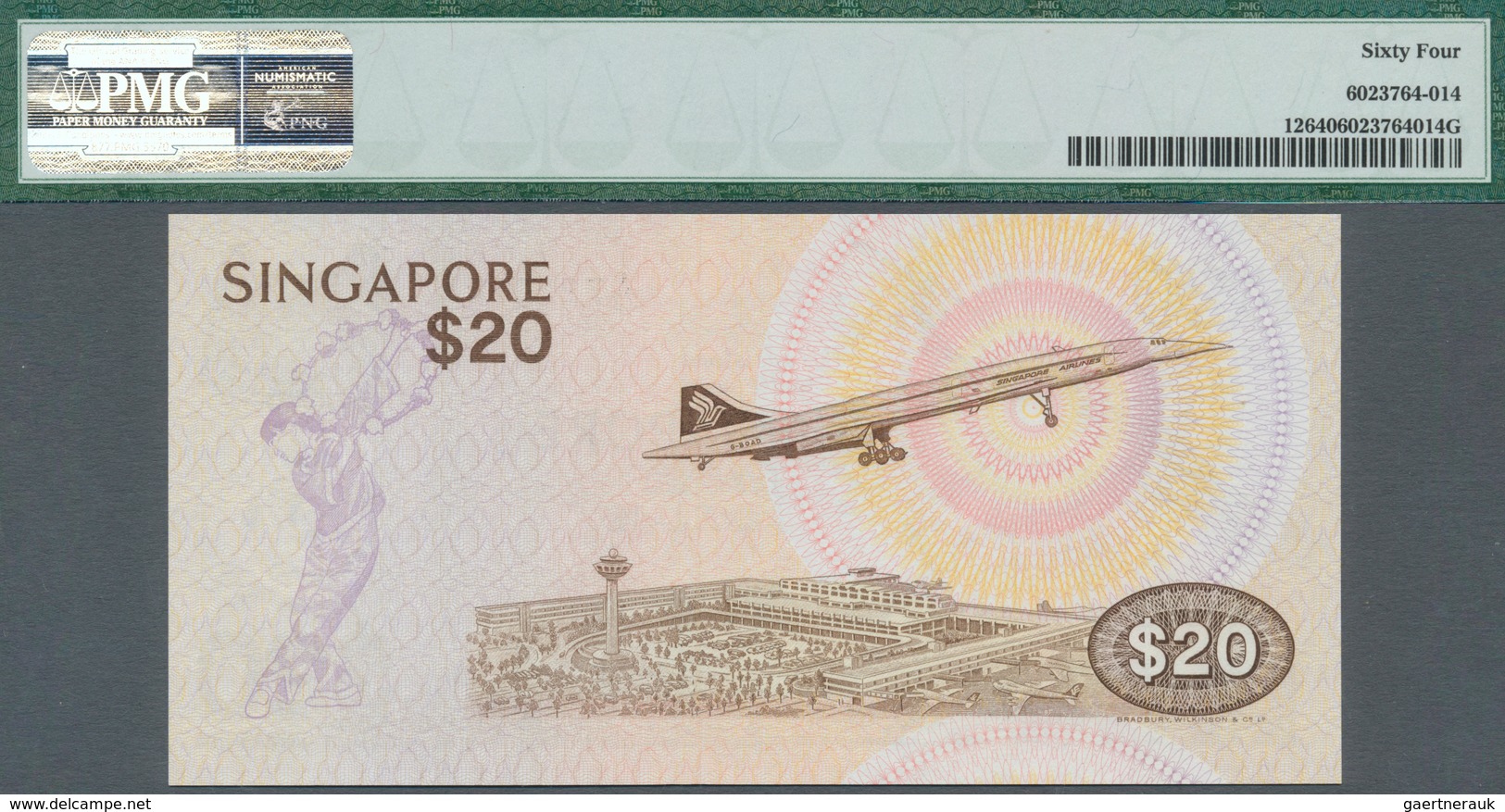 Singapore / Singapur: 20 Dollars ND(1979) P. 12 In Condition: PMG Graded 64 Choice UNC. - Singapour