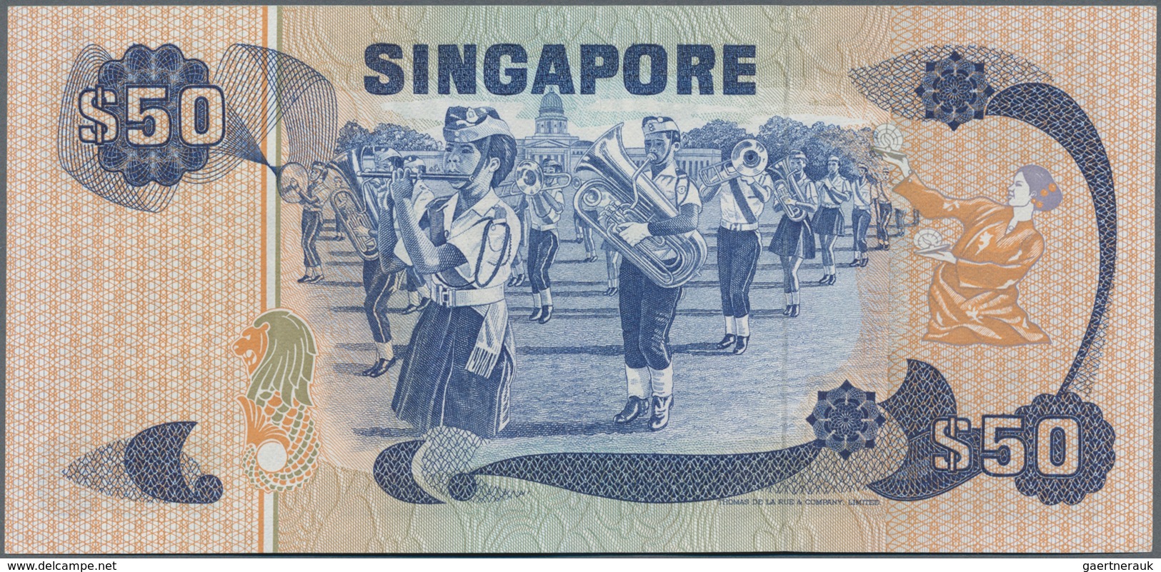 Singapore / Singapur: Set Of 2 Notes Containing 20 & 50 Dollars 1976/79 P. 12, 13 In Condition: UNC. - Singapur