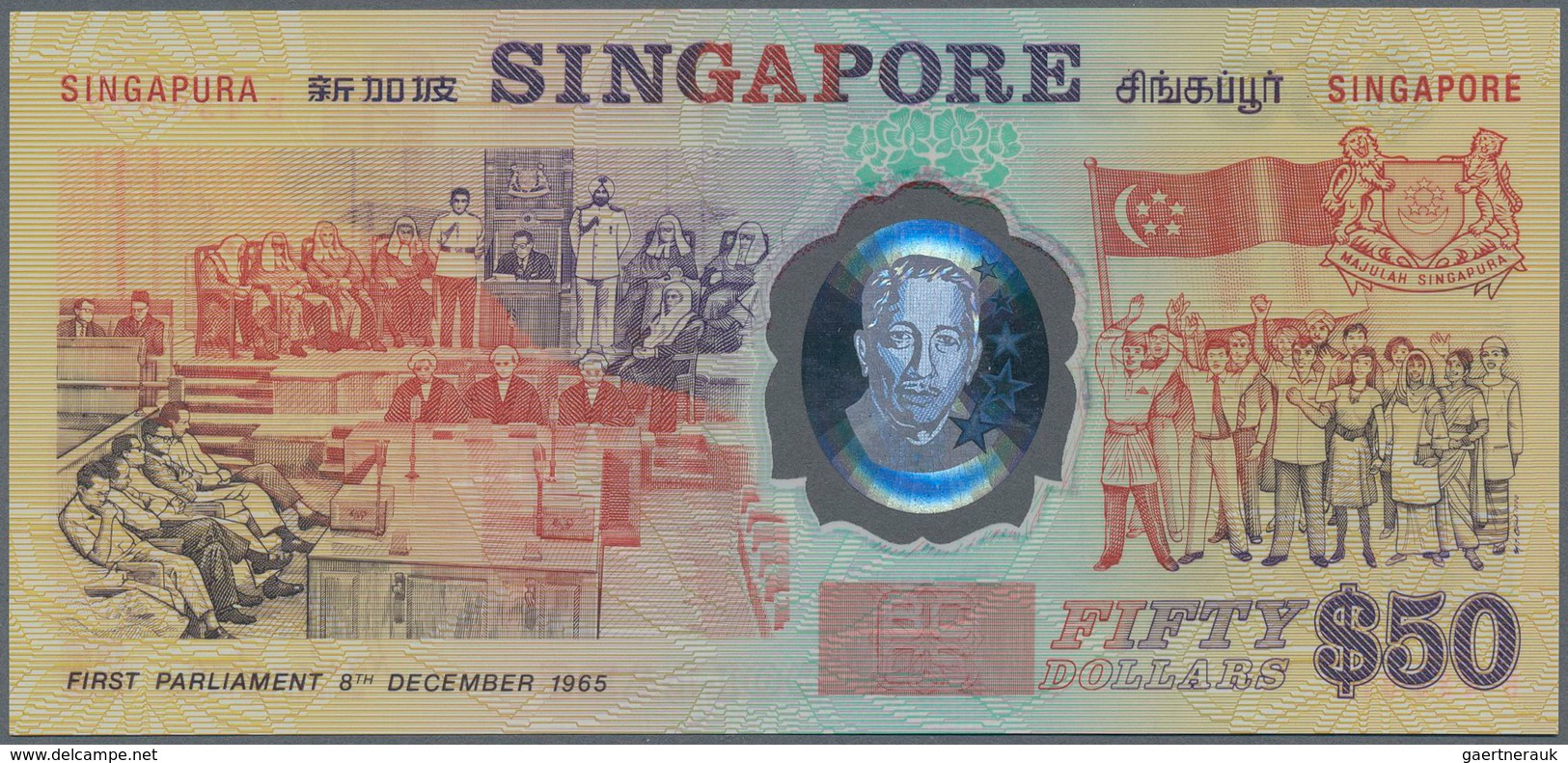 Singapore / Singapur: Set Of 2 CONSECUTIVE Notes 50 Dollars ND(1990) P. 31, Both In Condition: UNC. - Singapour