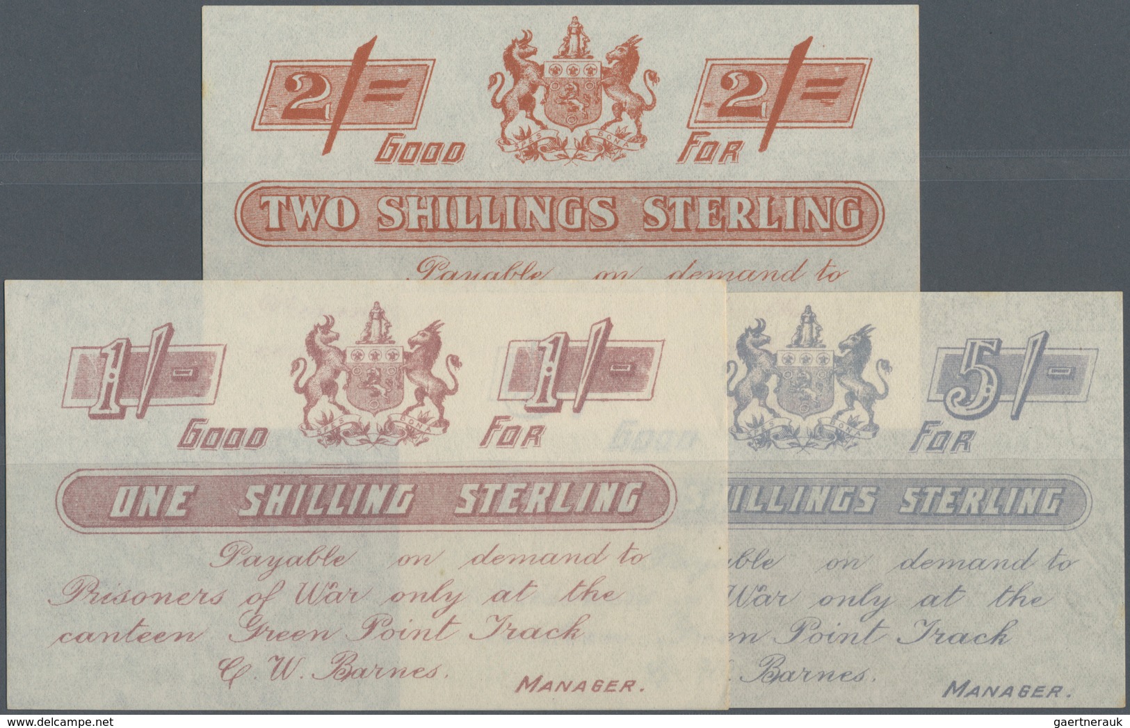 South Africa / Südafrika: Set Of 3 Notes BOER WAR Containing 1, 2 And 5 Shillings ND P. NL, All In C - Zuid-Afrika