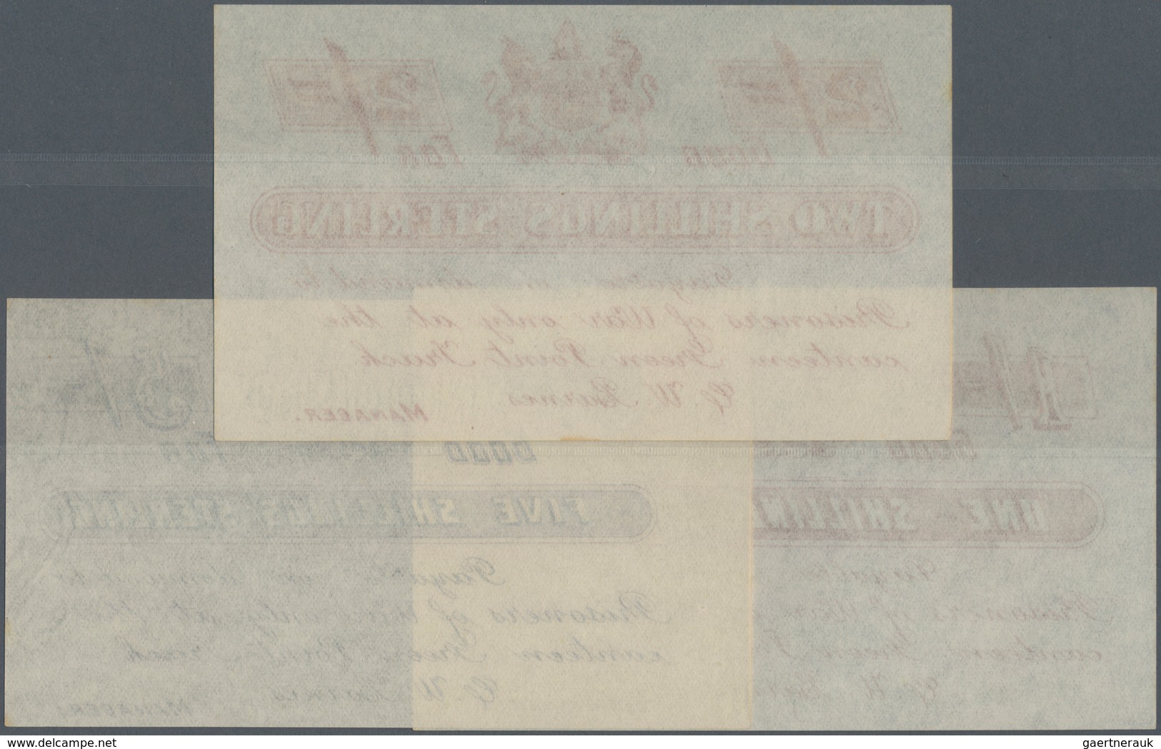 South Africa / Südafrika: Set Of 3 Notes BOER WAR Containing 1, 2 And 5 Shillings ND P. NL, All In C - Zuid-Afrika