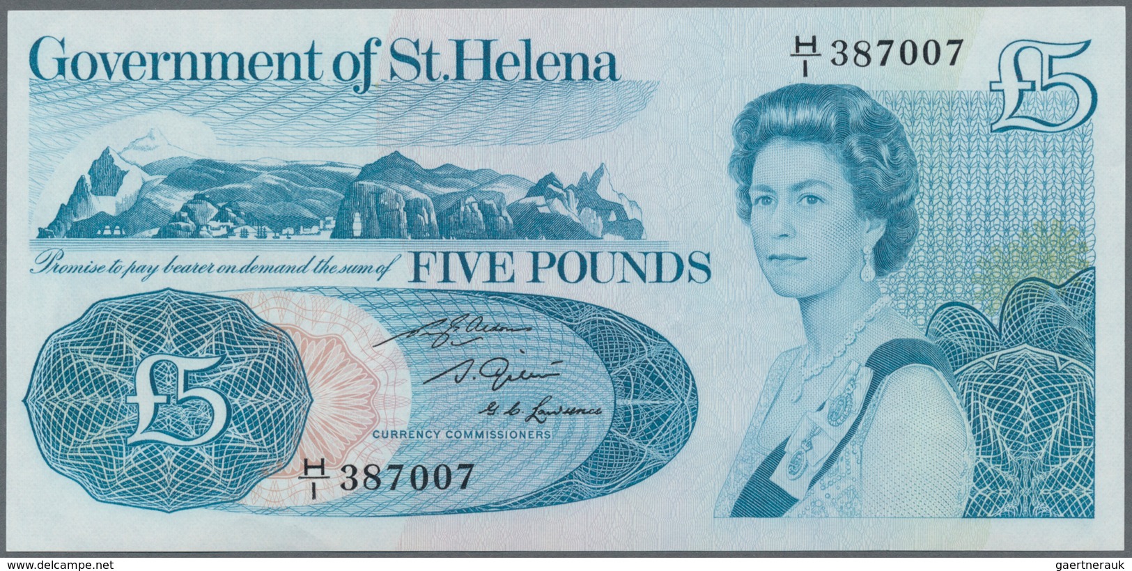 St. Helena: Set Of 2 Notes Containing 5 & 10 Pounds 1985/89, Both In Condition: UNC. (2 Pcs) - St. Helena