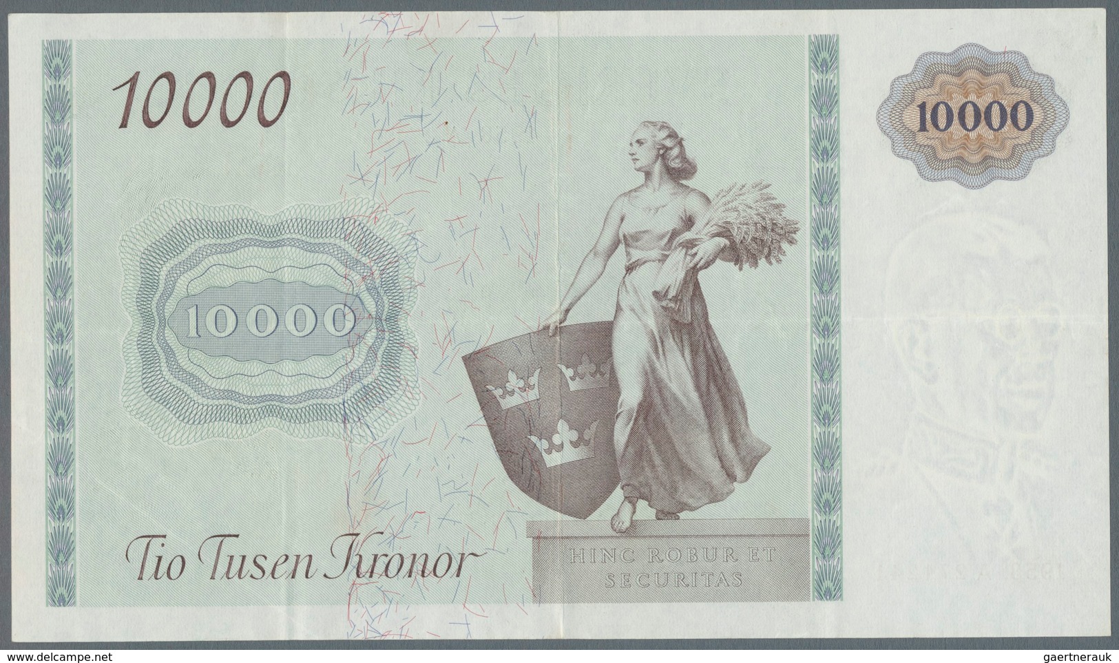 Sweden / Schweden: 10.000 Kronor 1958, P.56, Highest Denomination Of The Swedish Kronor And A Highli - Zweden