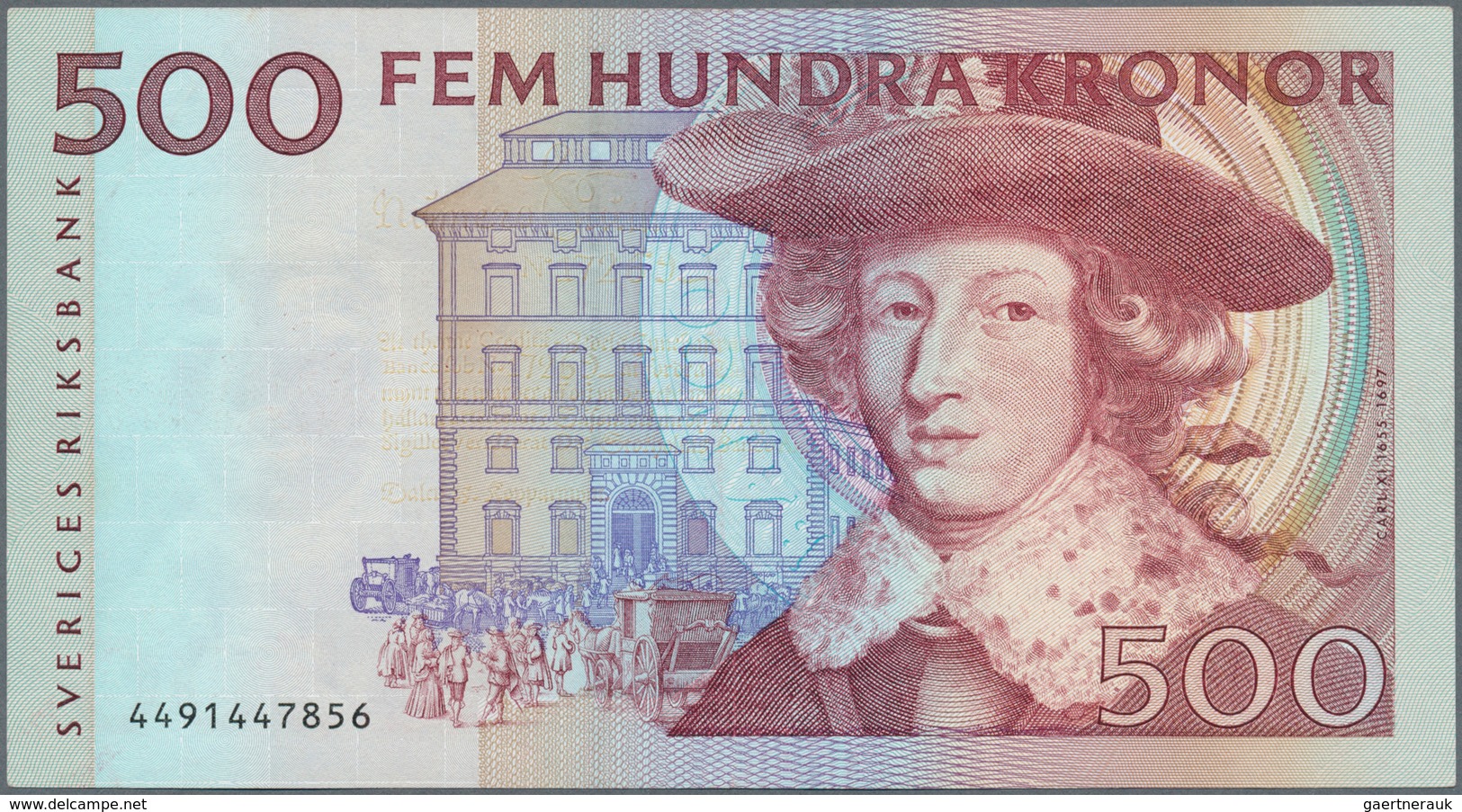 Sweden / Schweden: 500 Kronor ND P. 58, Used With Light Vertical Folds, Light Handling In Paper, No - Zweden