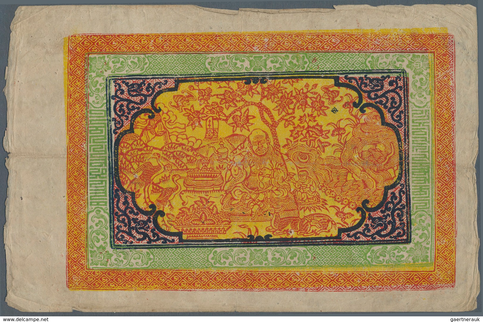 Tibet: 100 Srang ND(1942-59), P.11a, Small Border Tears But Outside The Frame Of The Note, Otherwise - Sonstige – Asien