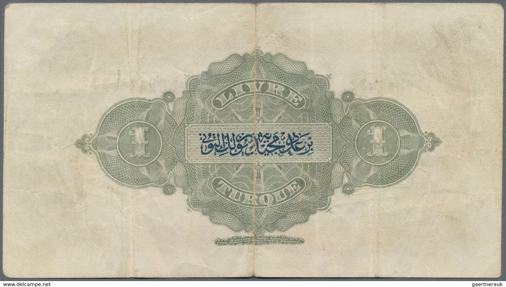 Turkey / Türkei: 1 Livre ND P. 68 In Used Condition With Stronger Horizontal Folds, Light Handling I - Türkei