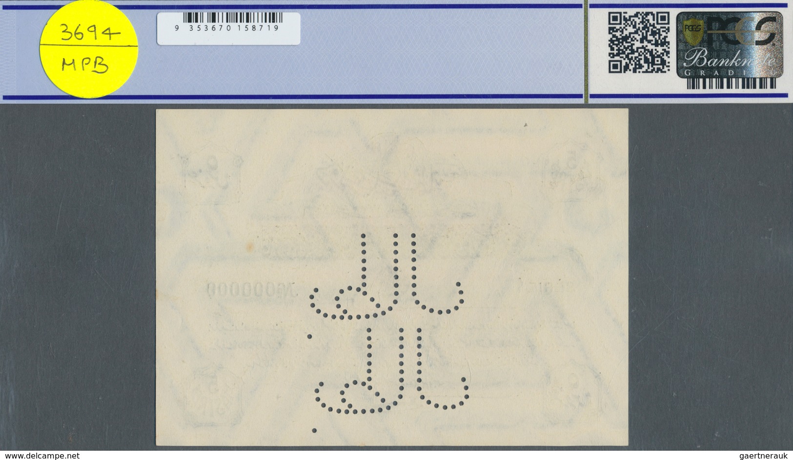 Turkey / Türkei: 5 Piastres ND(1916-17) Specimen P. 87s In Condition: PCGS Graded 64 Choice UNC. - Türkei