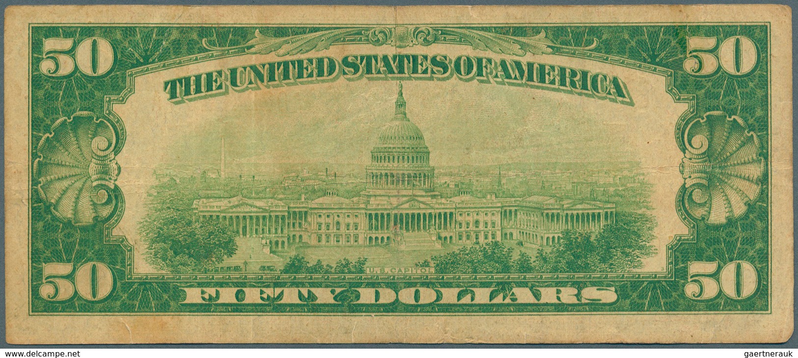 United States Of America: 50 Dollars Gold Certificate, Series 1928, P.402 In Nice Attractive Conditi - Andere & Zonder Classificatie