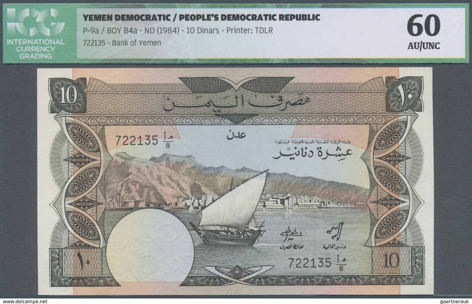 Yemen / Jemen: Pair Of 2 Banknotes From Yemen Democratic Republic / Peoples Democratic Republic 10 D - Yemen