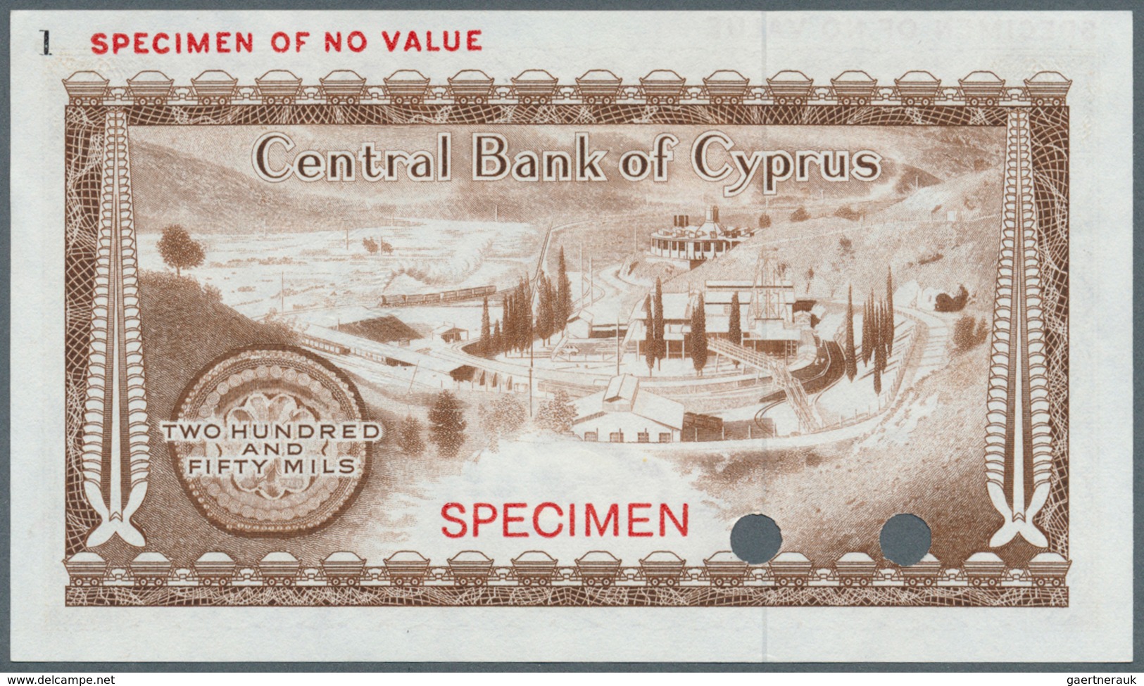 Cyprus / Zypern: 250 Mils Color Trial Specimen, P.41cts In Perfect UNC Condition - Zypern