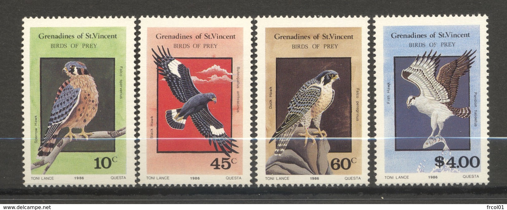 Saint-Vincent & Grenadines, Yvert 483/486, Scott 560/563, MNH - St.Vincent & Grenadines