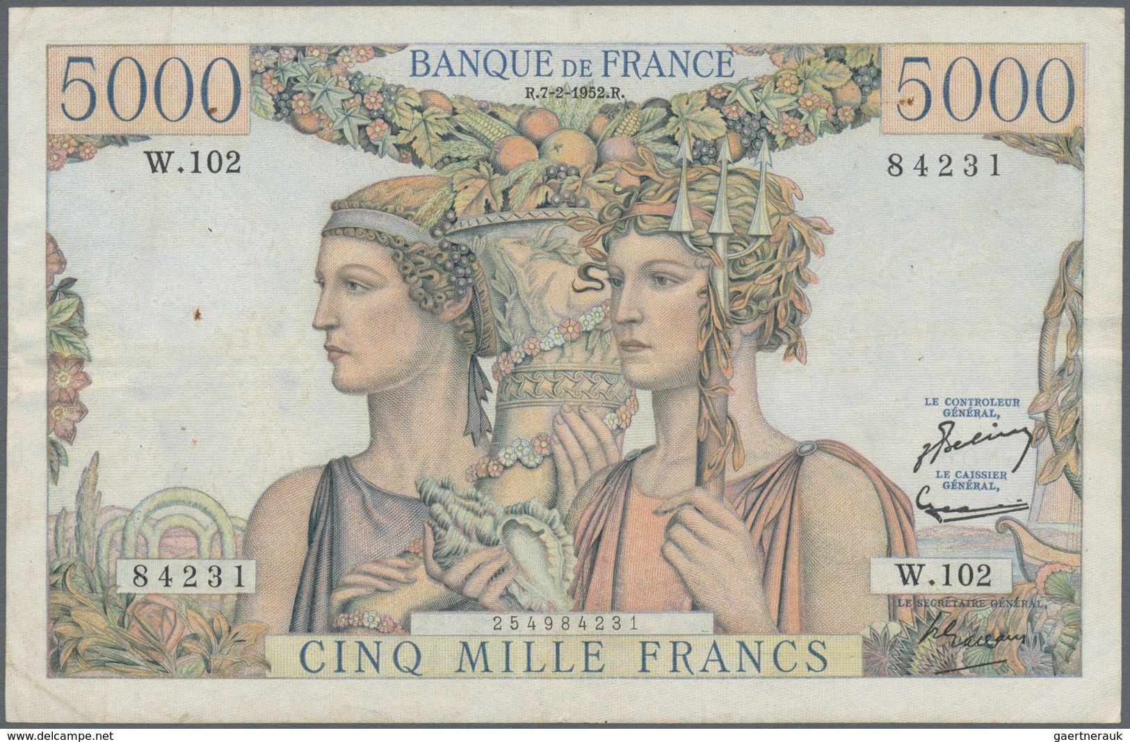 France / Frankreich: Large Lot Of 143 Banknotes From Banque De France Containing The Following Pick - Autres & Non Classés