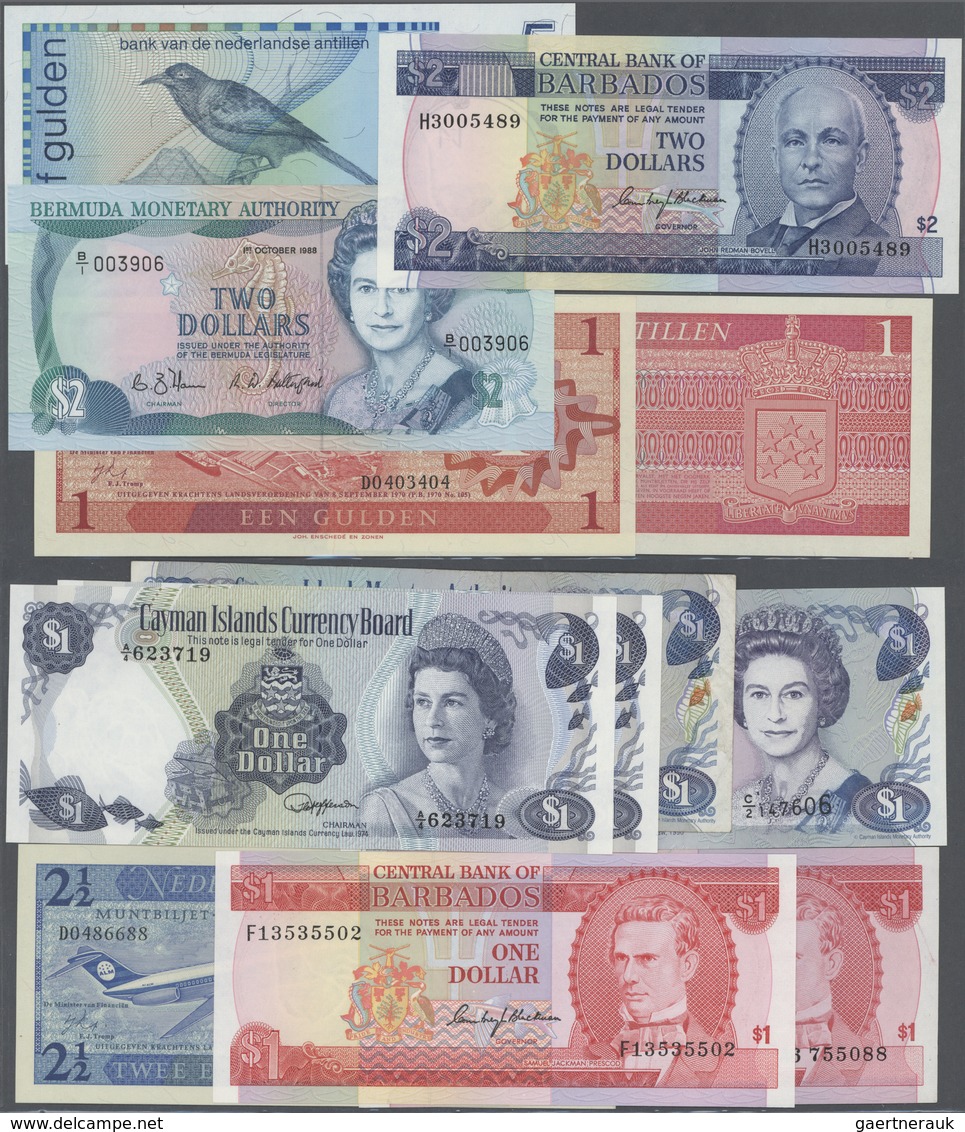 French Afars & Issas: Set Of 20 Notes Containing: Bermuda 5 Dollars 1996 P. 41 (UNC), 5 Dollars 1989 - Autres & Non Classés