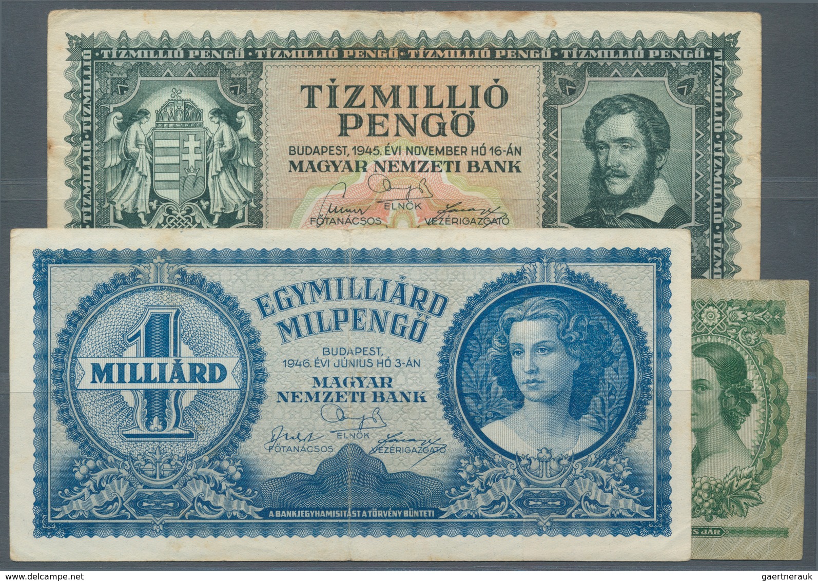 Hungary / Ungarn: Nice Set With 50 Banknotes Hyperinflation 1930's - 1940's From 10 Pengö 1936 Up To - Ungarn