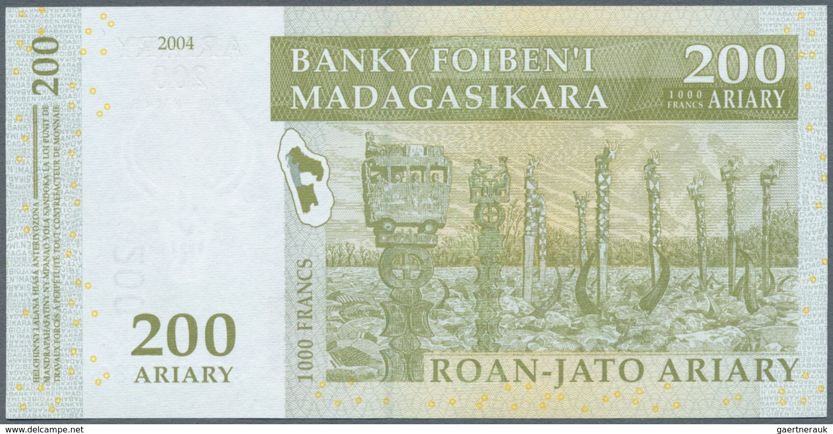 Madagascar: 1994/2008 (ca.), Ex Pick 75-NEW, Quantity Lot With 127 Banknotes In Good To Mixed Qualit - Madagaskar