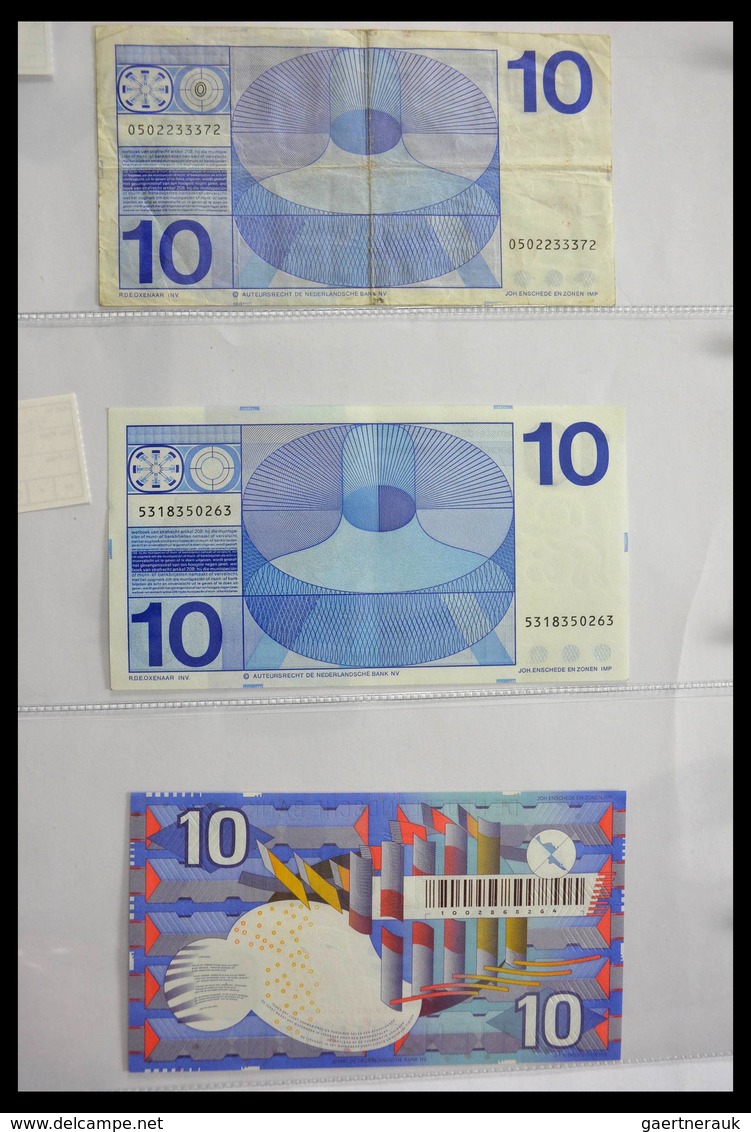 Netherlands / Niederlande: Album with 40 old banknotes of the Netherlands, from 1 guilder till 1000