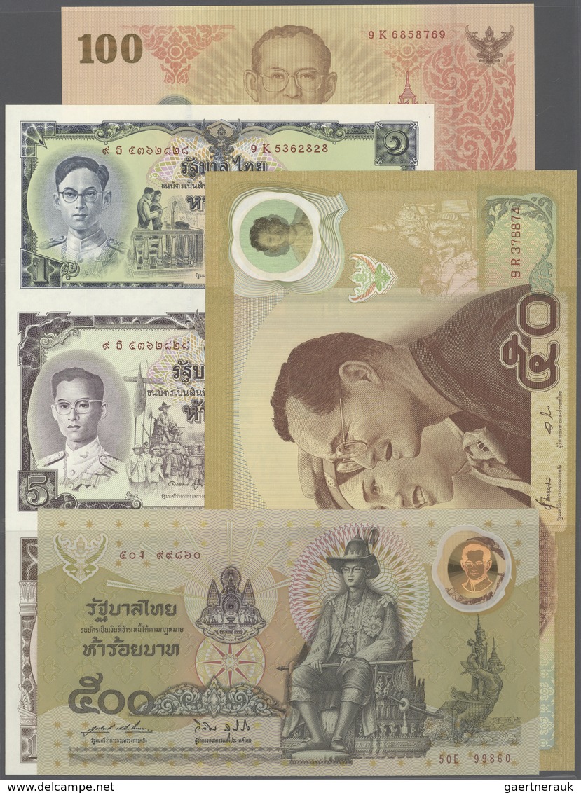 Thailand: Set Of 12 Commemorative Banknote Issues Containing 11x Thailand With Pick Numbers 93, 101, - Thailand