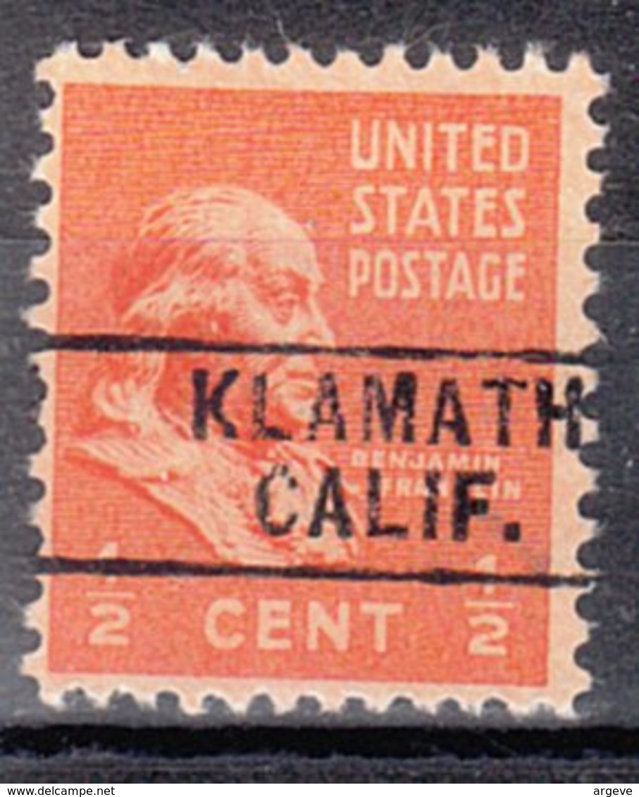 USA Precancel Vorausentwertung Preo, Locals California, Klamath 745 - Precancels