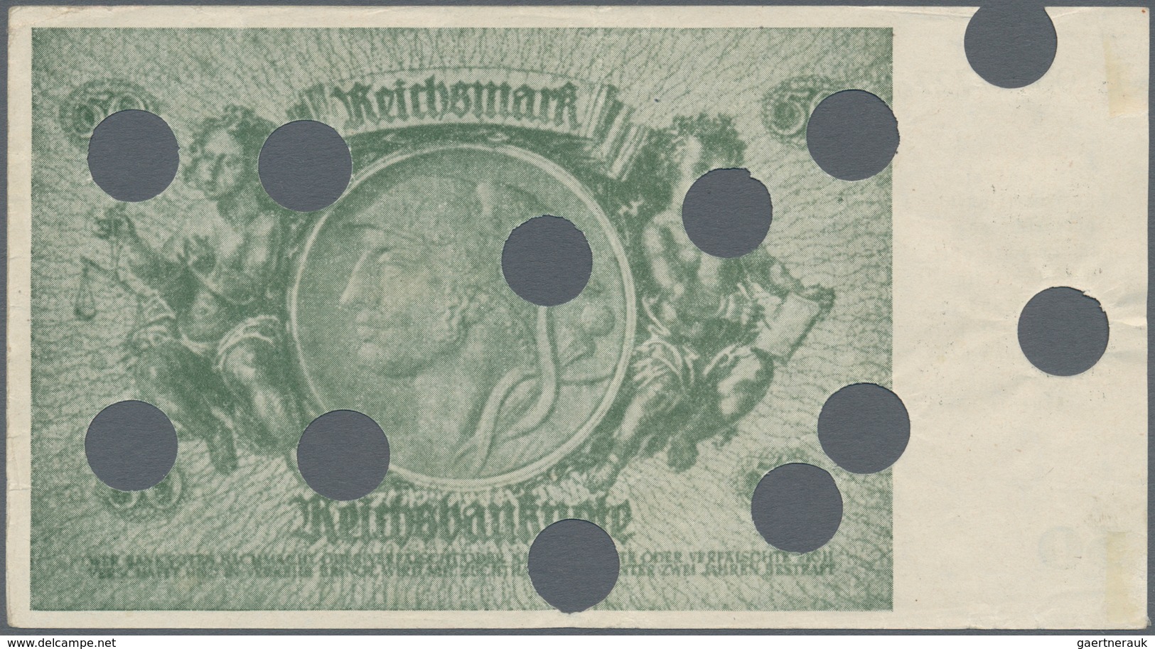 Deutschland - Deutsches Reich Bis 1945: 50 Reichsmark 1945 Notausgabe "Schörner" Ro. 181, Gebraucht - Andere & Zonder Classificatie